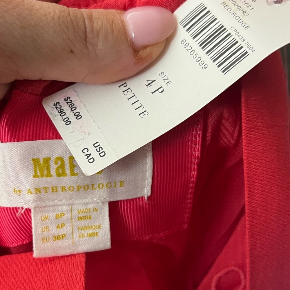 NWT Anthropologie Maeve MIDI Dress 4P - Picture 10 of 10